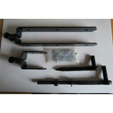 Field Gate hinge set 457mm Black