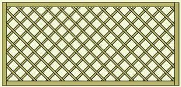 Lavendel Heavy Duty Lattice Panel 1.8m x 0.9m