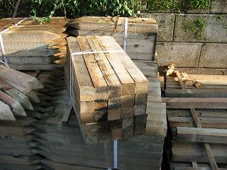 0.45m x 50mm x 50mm treated softwood peg