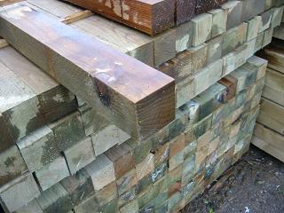 2.1m x 75mm x 75mm treated softwood post
