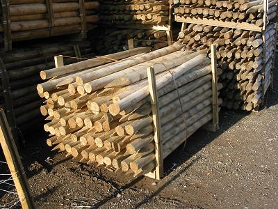 1.8m x 75-100mm Rustic Round Stake