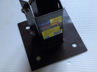 Bolt down post support 50MM X 50MM with clamp grip