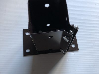 Bolt Down Post Support 75mm x 75mm clamp grip