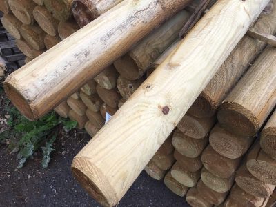 0.9m x 100mm Round Pole