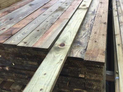 3.6m x 100mm x 22mm treated softwood board